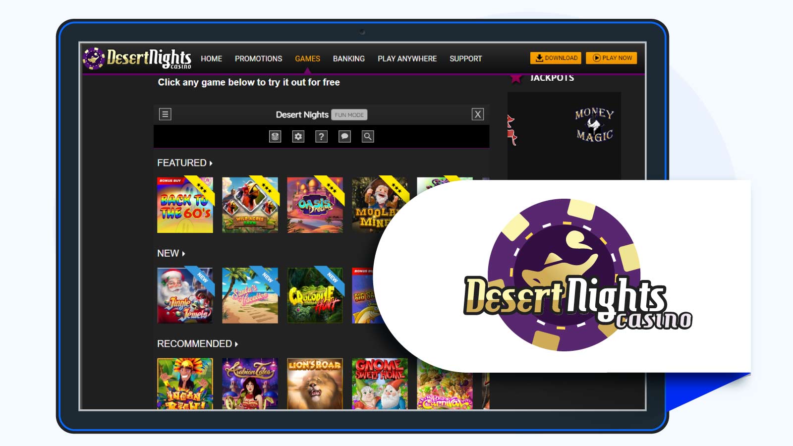 Desert Nights Casino Best Rated Online Casino for VIP Treatment