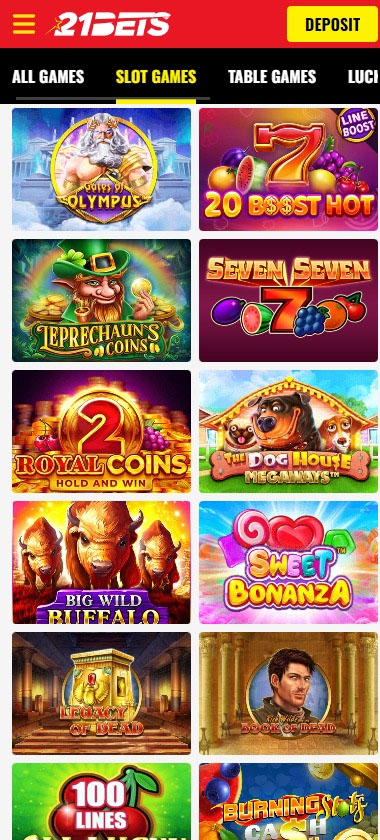 21bets-casino-slots-variety-review