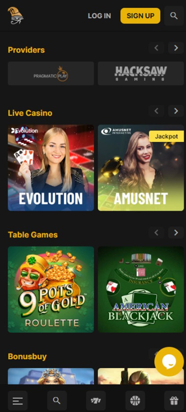 horus-casino-game-types-mobile-review
