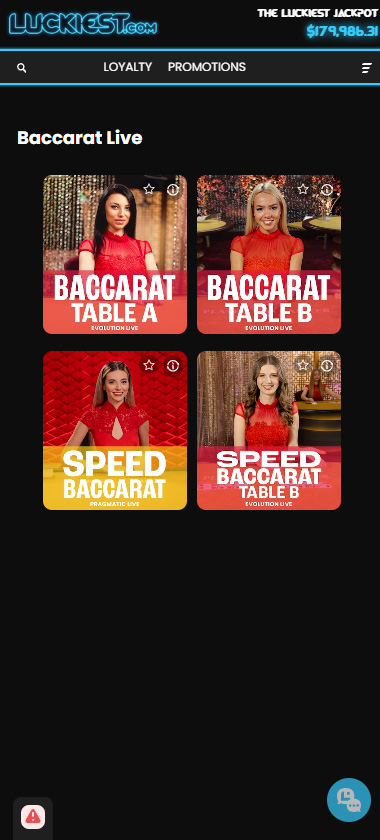 luckiest-casino-live-baccarat-mobile-review