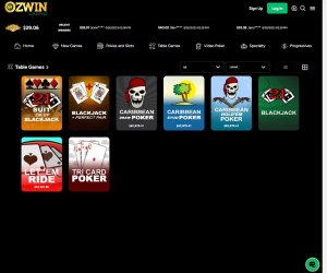 ozwin casino-table-games-collection-review