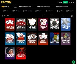 ozwin casino-video-poker-collection-review