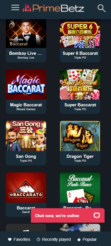 primebetz-casino-live-dealer-baccarat-games-mobile-review