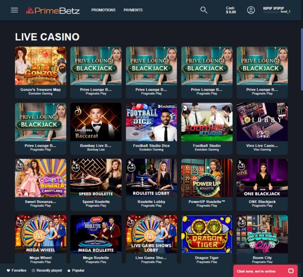 primebetz-casino-live-dealer-games-collection-review