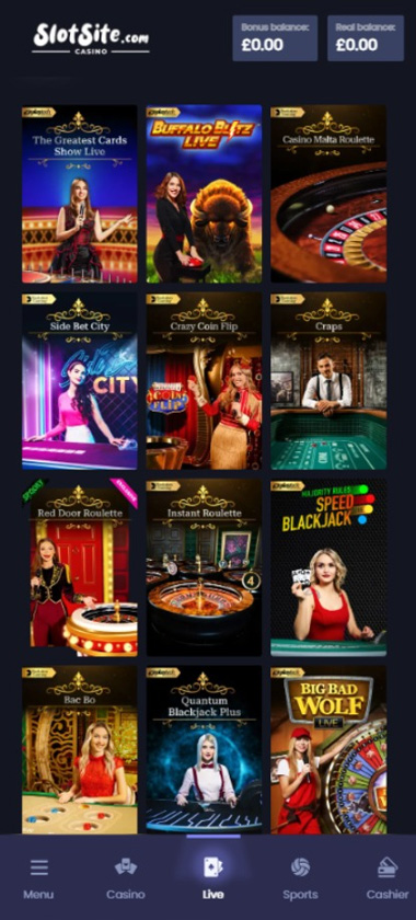 slotsite-casino-live-dealer-games-collection-mobile-review