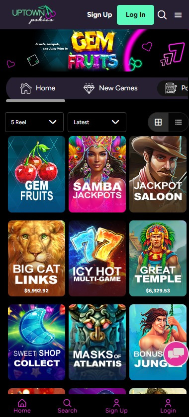 uptownpokies-casino-pokies-variety-mobile-review