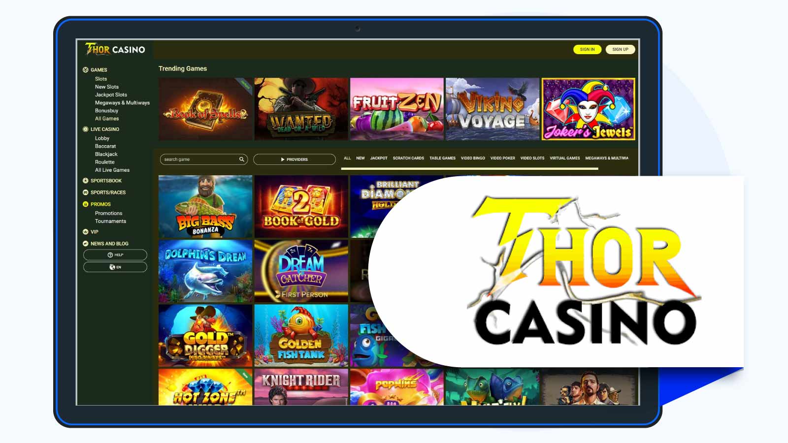 Thor Casino — Best for deposit bonuses