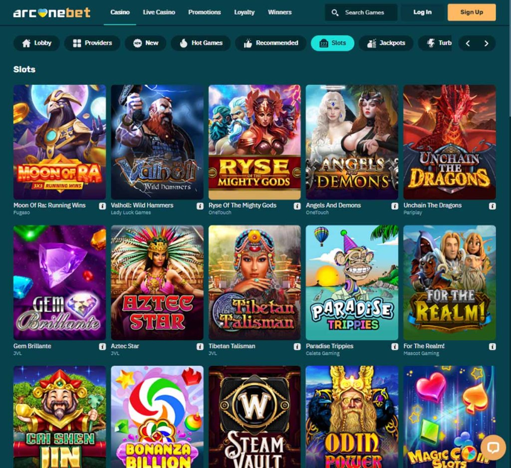 arcane-bet-casino-slots-variety-review