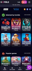 Gxmble casino game types mobile review