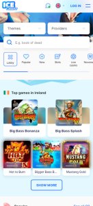 Ice casino game types mobile review