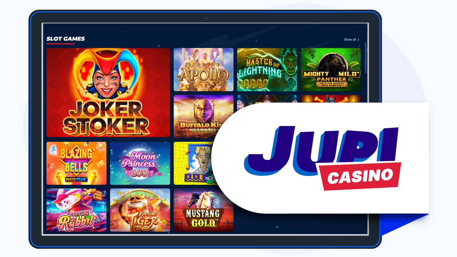 Jupi Casino Best for Exclusive Slots