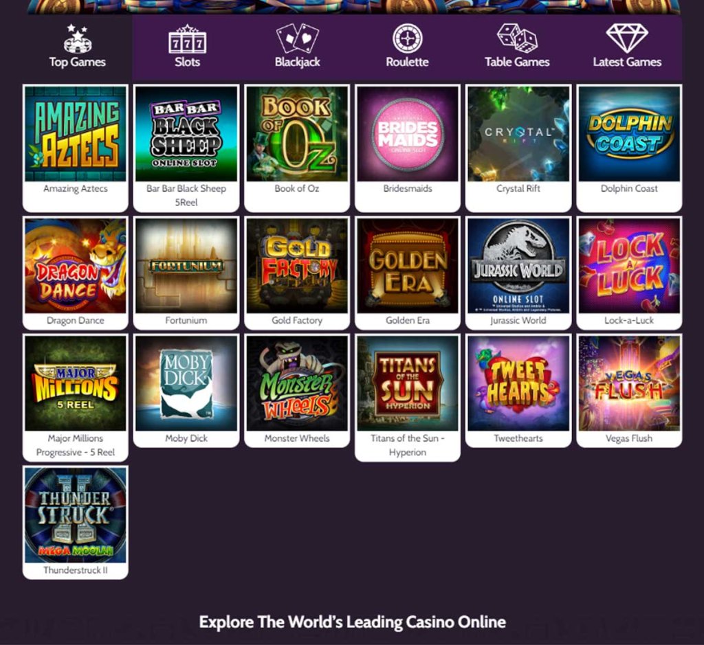 Mummys Gold casino home page review