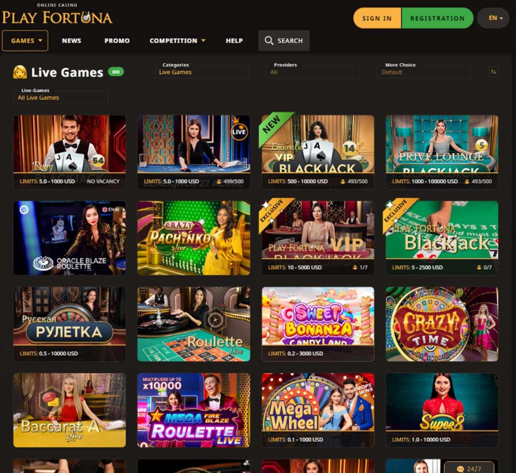 Play Fortuna Casino live dealer games review
