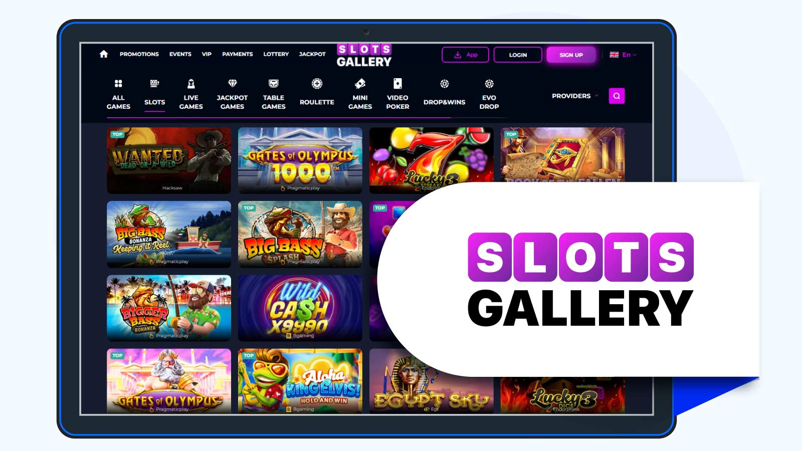 Slots Gallery – Top Low Wagering Requirement Free Spins No Deposit Deal