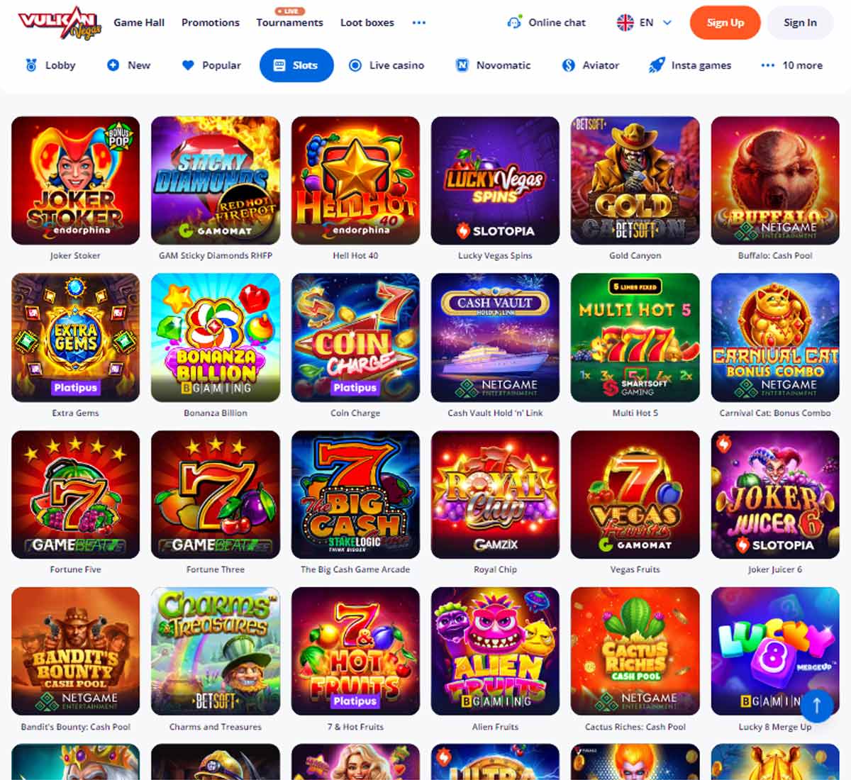 Vulkan Vegas Casino slot review