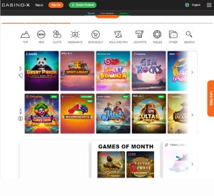 casino x home page mobile review
