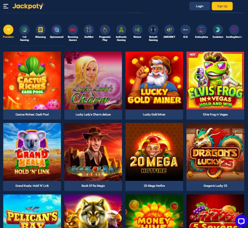 Jackpoty Casino slots review