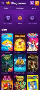 Kingmaker Casino Slot review mobil