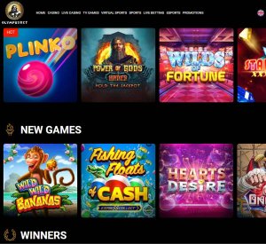 OlympusBet Casino home page review