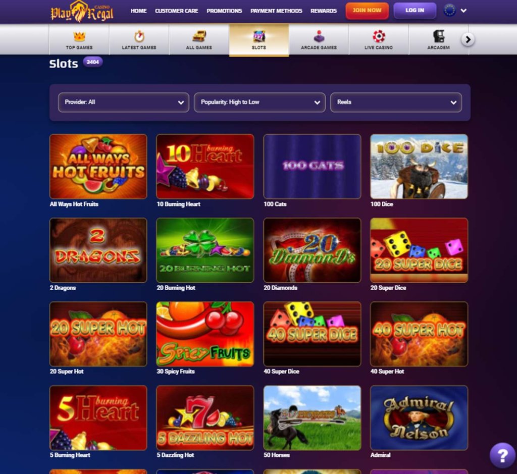 Play Regal Casino slots review