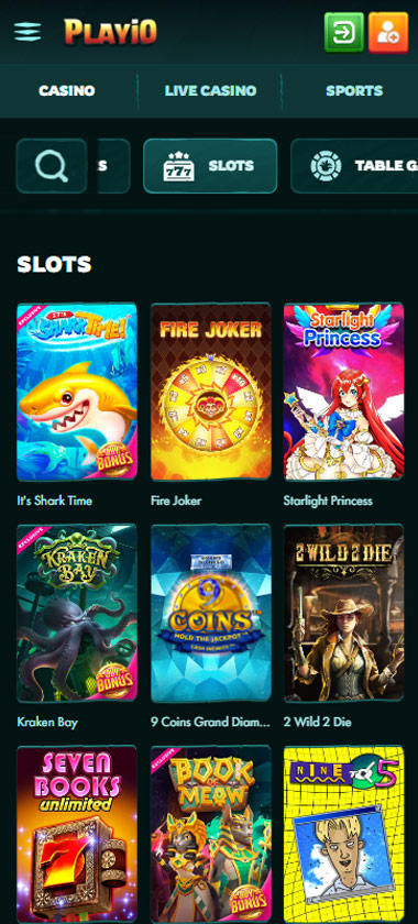 Playio Casino Slot review mobil