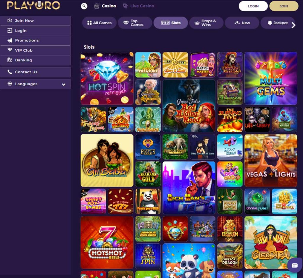 Playoro Casino slots review