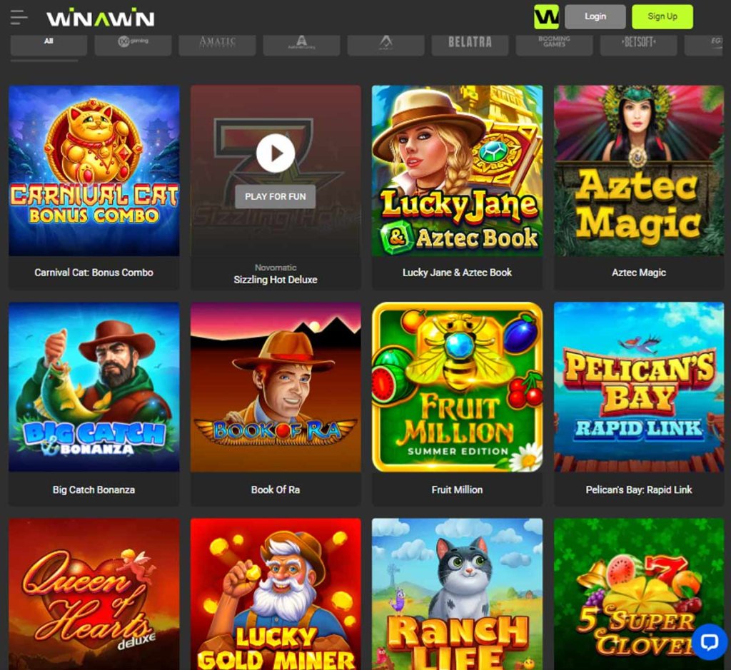 Winawin Casino Slot review mobile