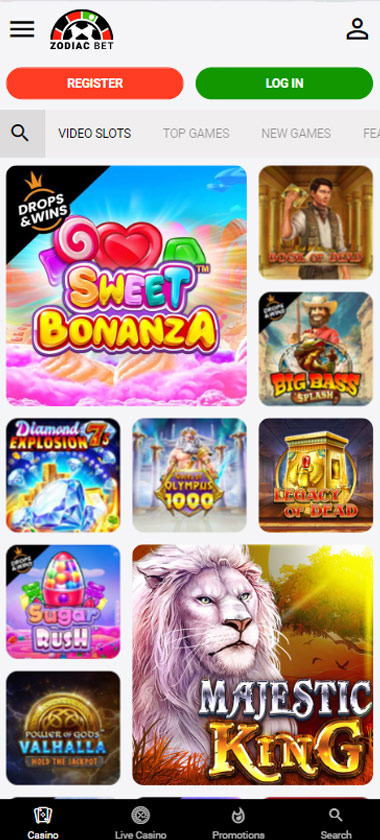 ZodiacBet Casino Slot review mobil