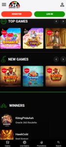 ZodiacBet Casino game types mobile review