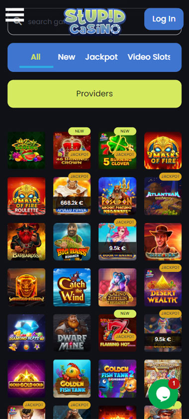 Stupid-Casino-homepage-mobile-review