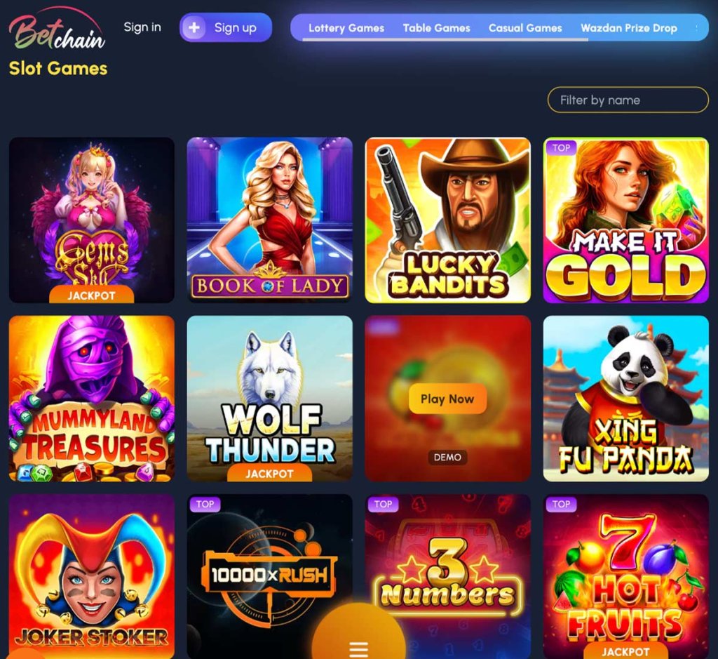 BetChain-casino-slots-variety-review