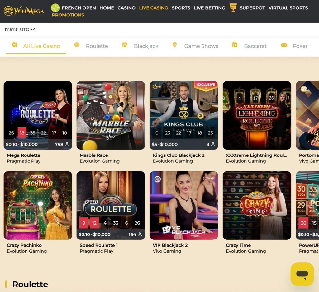 WinMega-casino-live-casino-games-collection-review