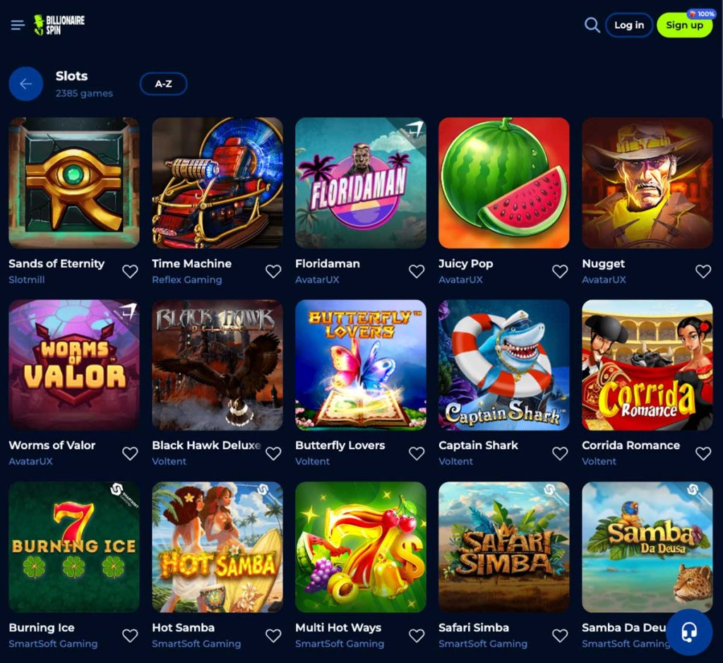 BillionaireSpin-casino-slots-variety-review