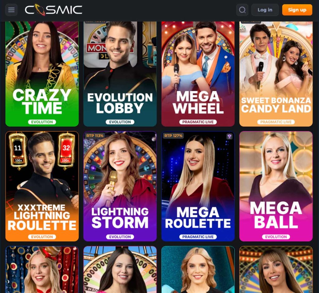 CosmicSlot-casino-live-casino-games-collection-review