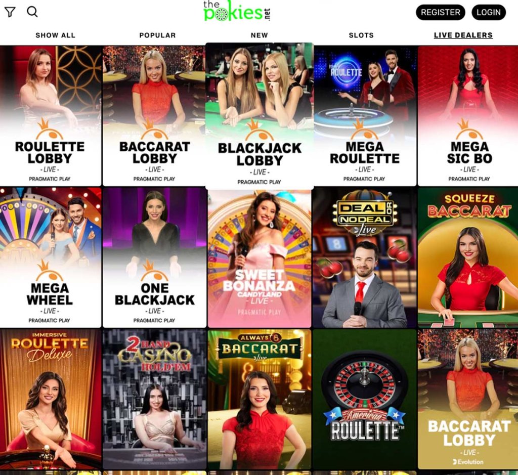 The-Pokies-casino-live-casino-games-collection-review