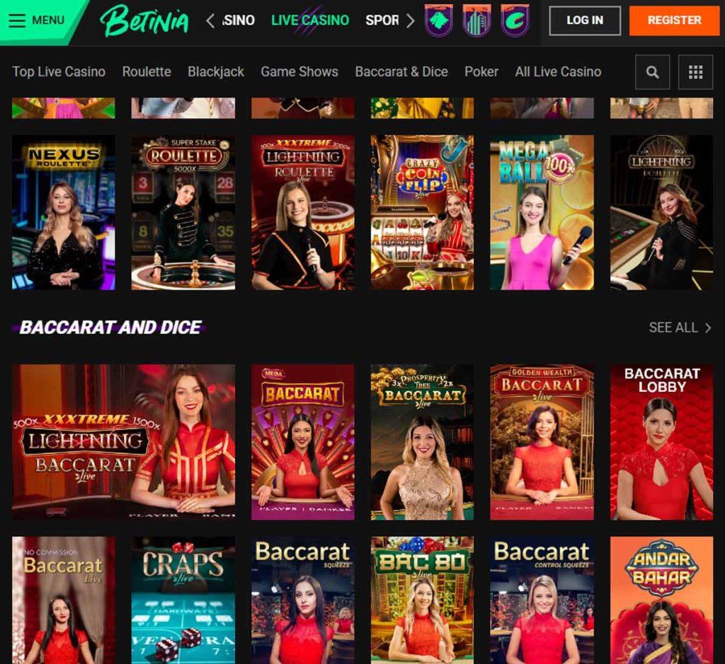 Betinia-casino-live-casino-games-collection-review