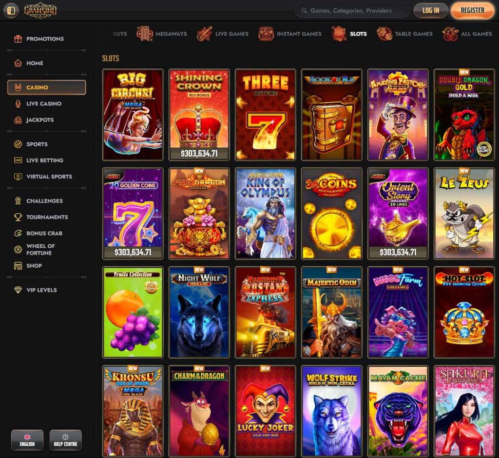 Gransino-casino-slots-variety-review
