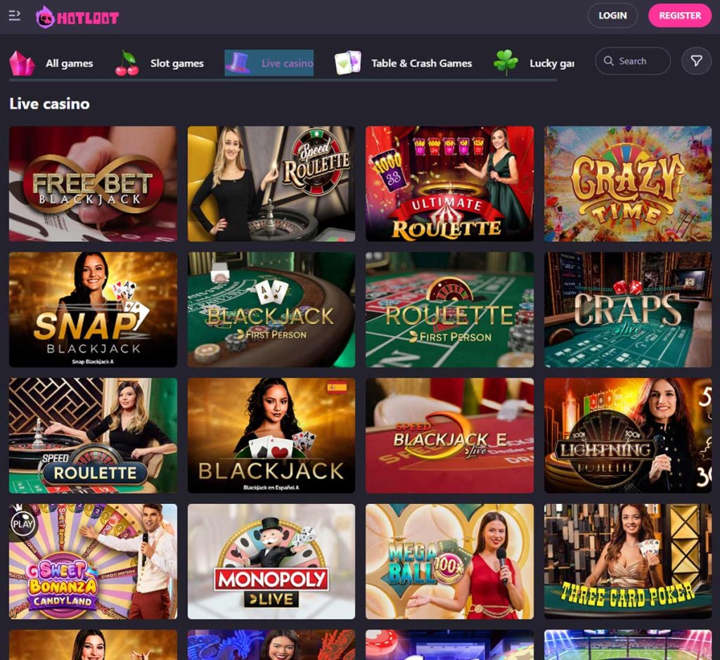 HotLoot-casino-live-casino-games-collection-review