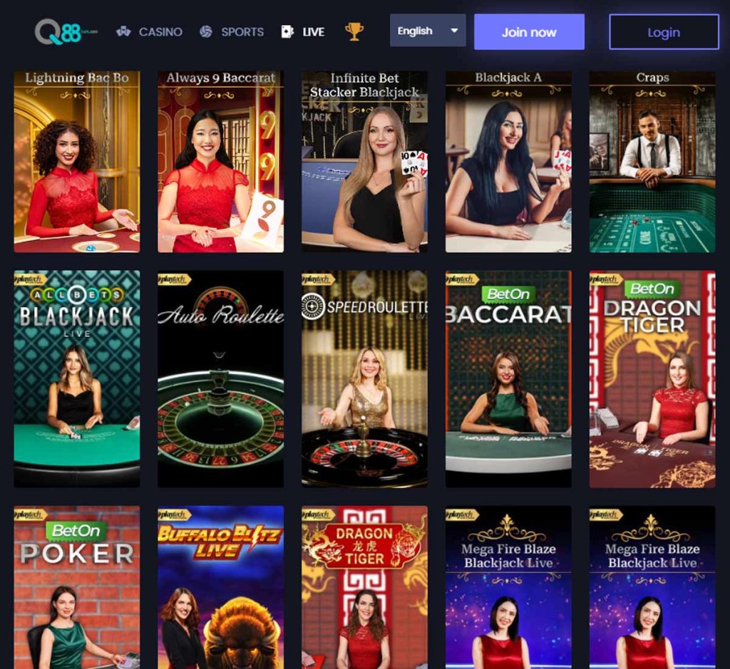 Q88bets-casino-live-casino-games-collection-review