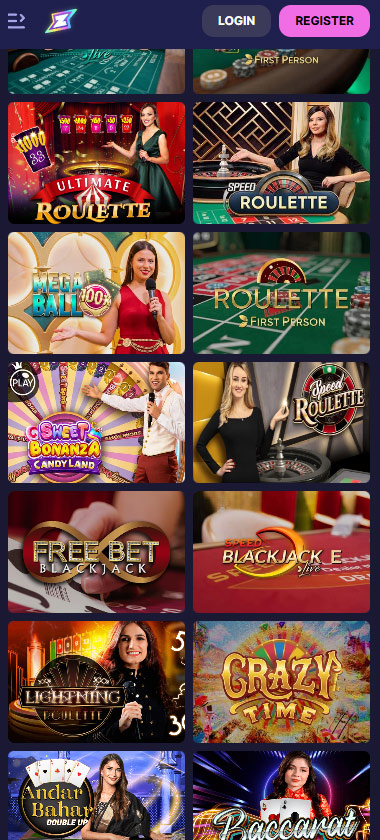 Rizzio Casino mobile live dealer screenshot displaying Evolution Gaming tables with HD streaming quality - tested Rizzio Casino mobile live dealer screenshot displaying Evolution Gaming tables with HD streaming quality - tested