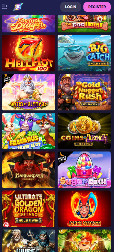 Rizzio Casino mobile slots screenshot showing game selection interface with provider filters and search functionality - tested during review Rizzio Casino mobile slots screenshot showing game selection interface with provider filters and search functionality - tested during review