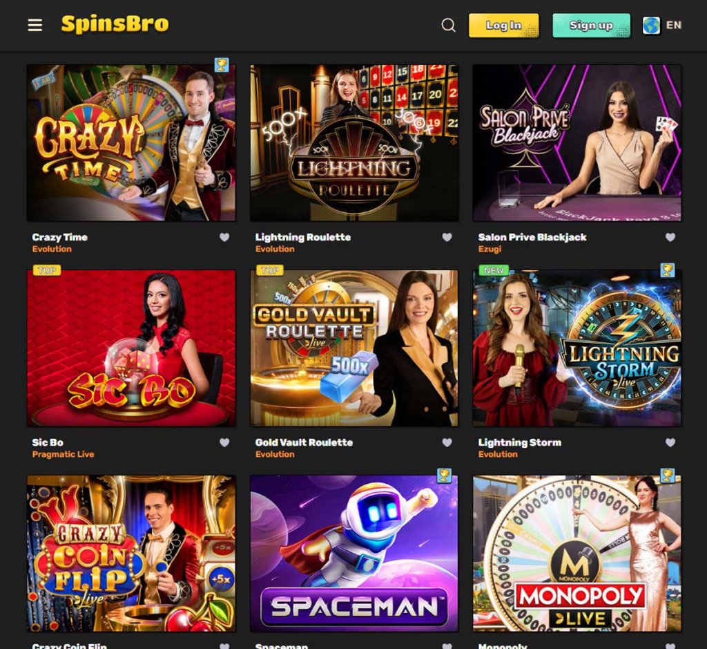 Spinsbro-casino-live-casino-games-collection-review