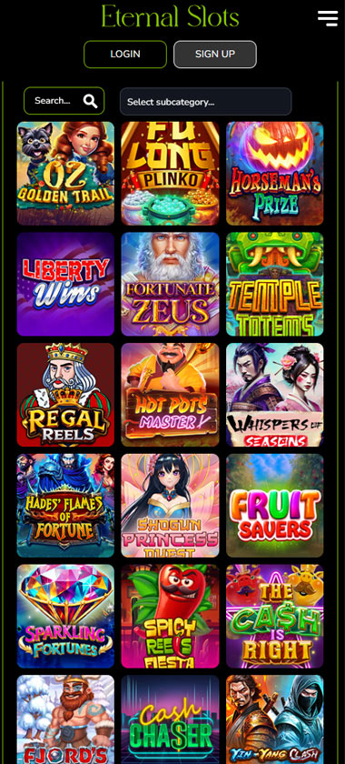 eternal-slots-casino-homepage-mobile-review