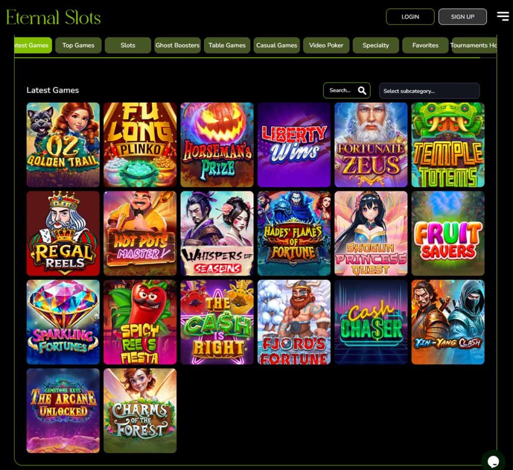 eternal-slots-casino-homepage-review