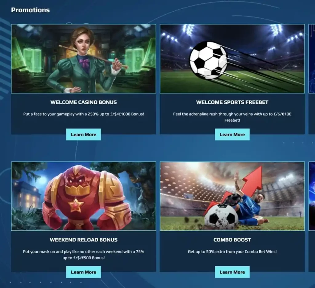 Anonym Bet Casino desktop promotions page screenshot displaying bonus offers, promotional banners, terms and claim buttons - tested