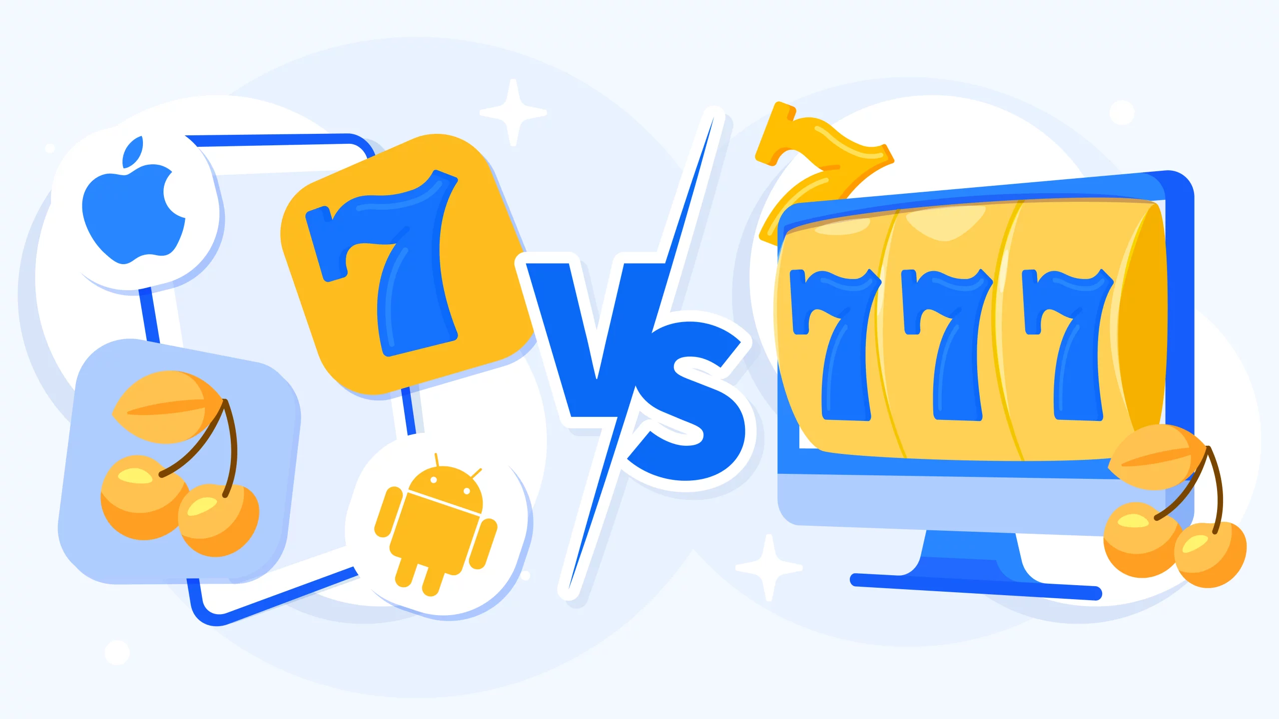 Performance comparison showing casino apps loading faster than mobile browser for game load time, deposit confirmation and balance refresh