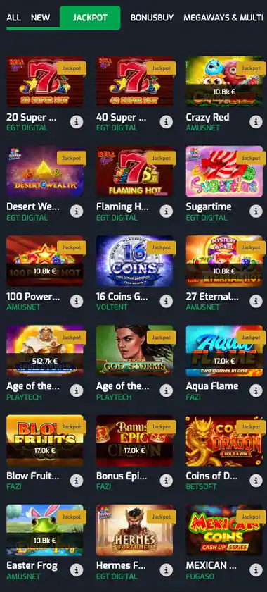 Betroom24 Casino mobile jackpots collection screenshot displaying progressive jackpot titles, prize pools and touch-optimized navigation - tested Betroom24 Casino mobile jackpots collection screenshot displaying progressive jackpot titles, prize pools and touch-optimized navigation - tested