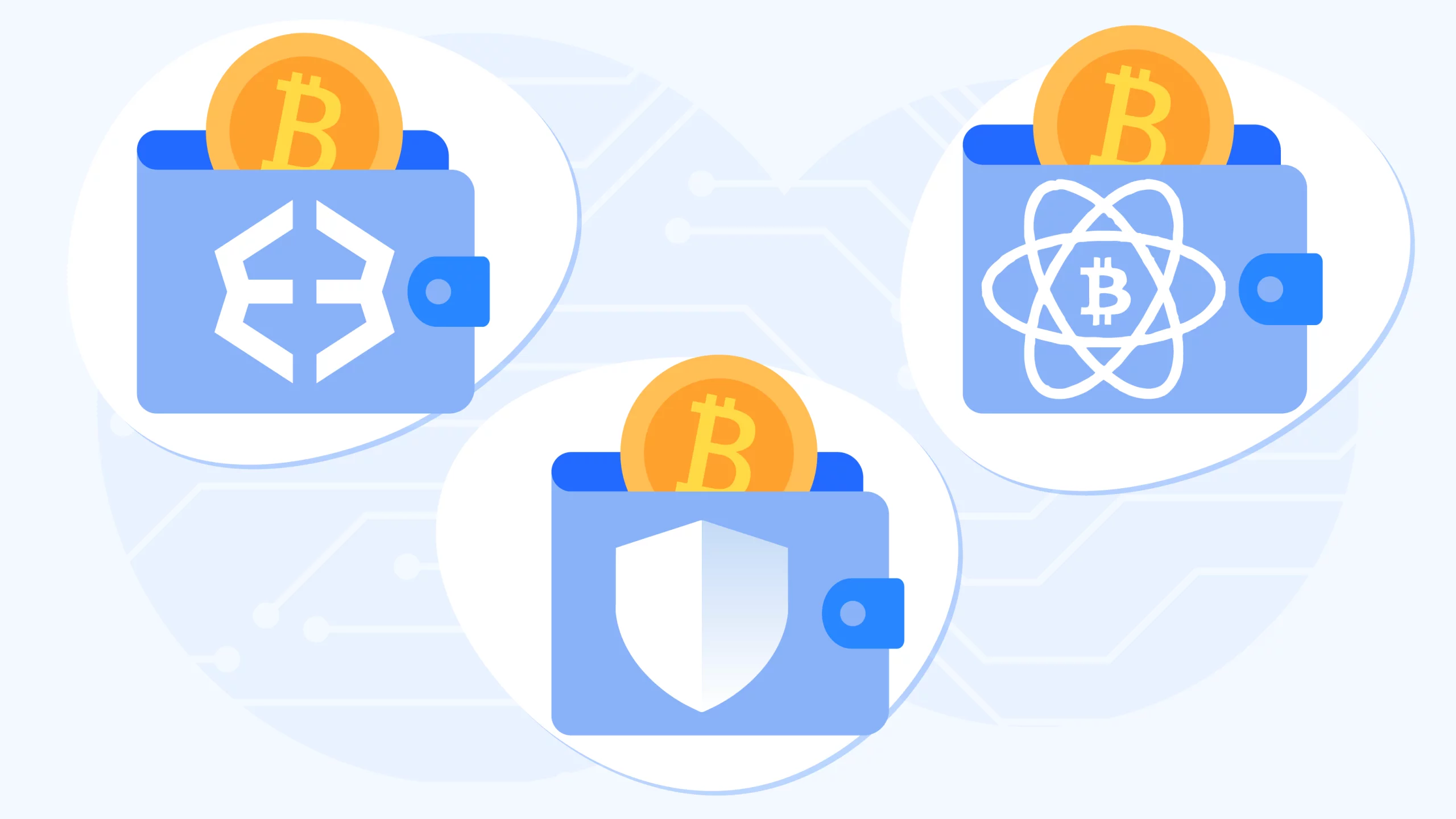 Comparison table of recommended Bitcoin wallets for casino gambling showing hardware wallets like Ledger and Trezor versus software wallets like Electrum and Exodus with security features and transaction speeds