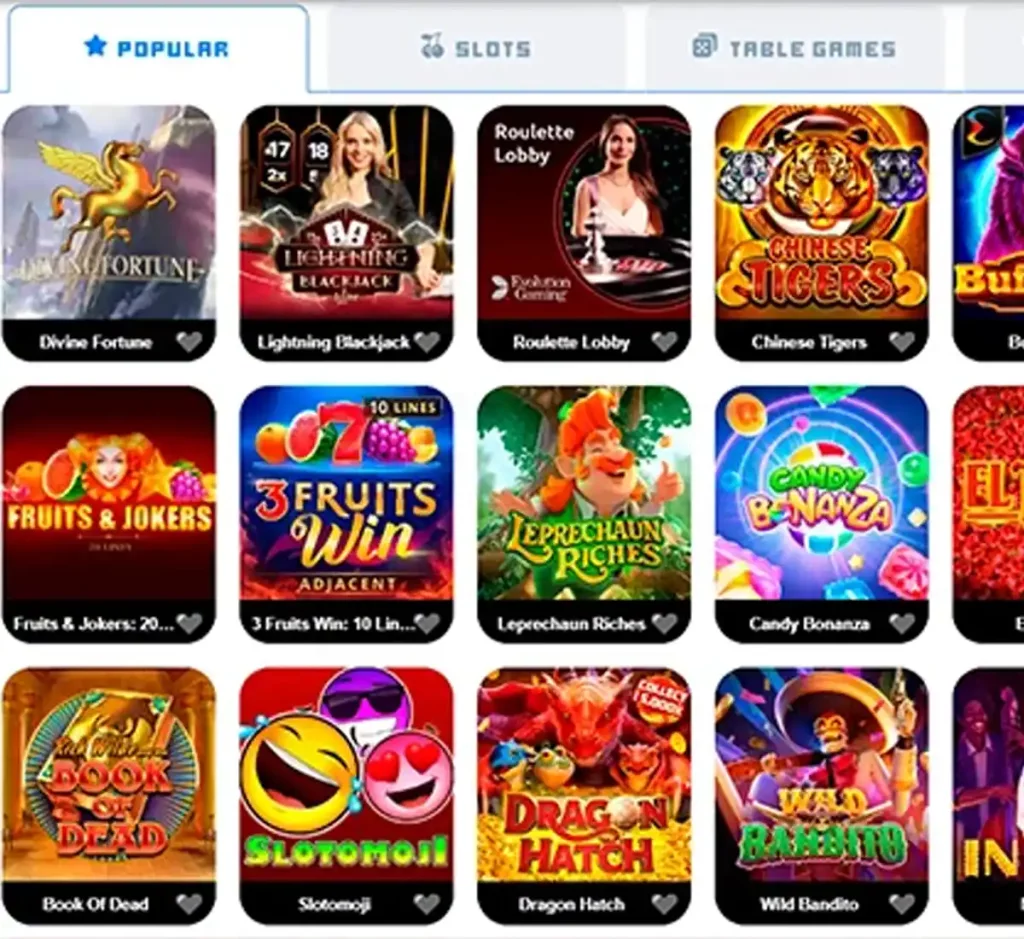 Dendy Casino desktop popular games screenshot showing top games, hot and featured titles and provider filters - tested