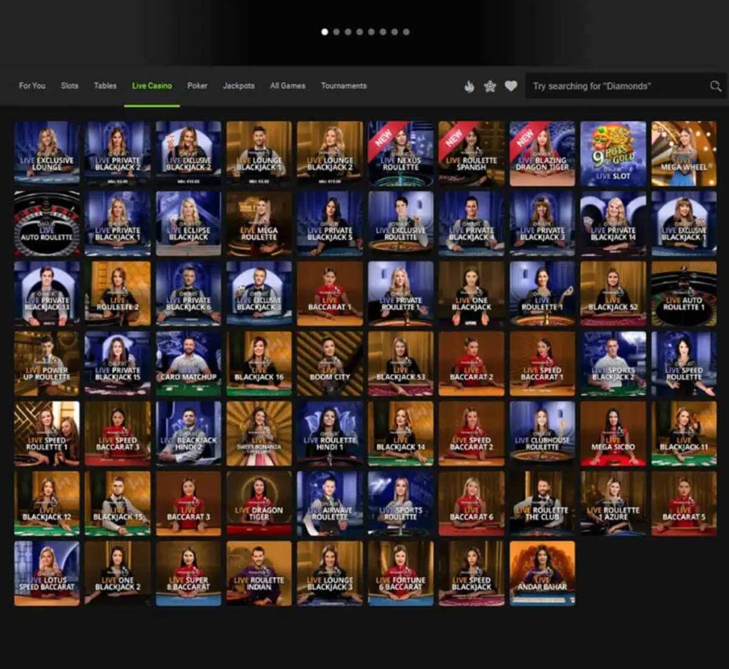 Gaming Club Casino desktop live dealer games collection screenshot showing roulette, blackjack and baccarat tables in lobby view - tested Gaming Club Casino desktop live dealer games collection screenshot showing roulette, blackjack and baccarat tables in lobby view - tested